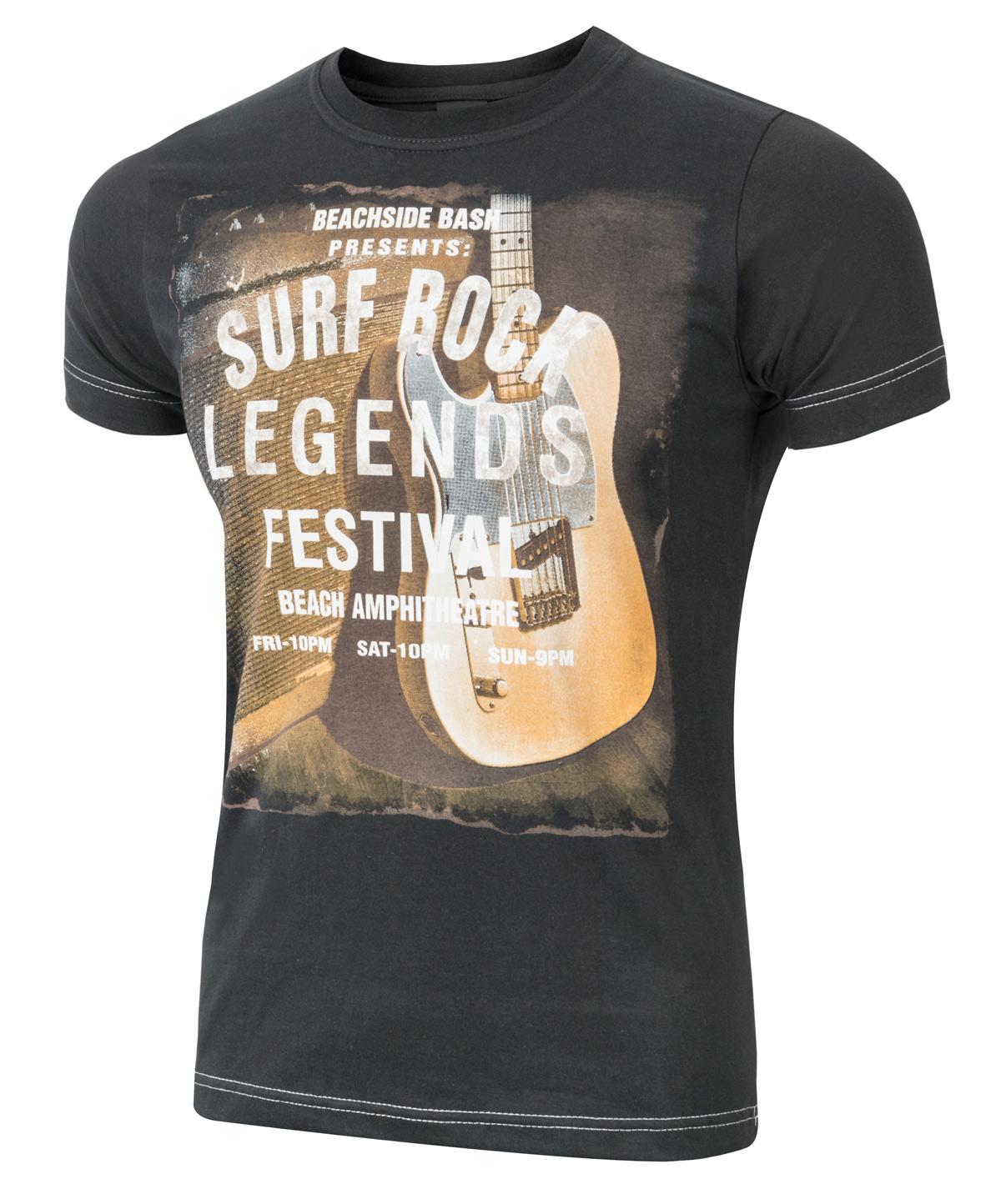 

T-shirt Koszulka Koszulki Męskie Surf r 4XL czarny