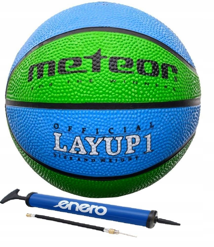 Piłka Do Koszykówki Kosza Miniaturka Rekreacyjna R.1 + Pompka Do Piłek