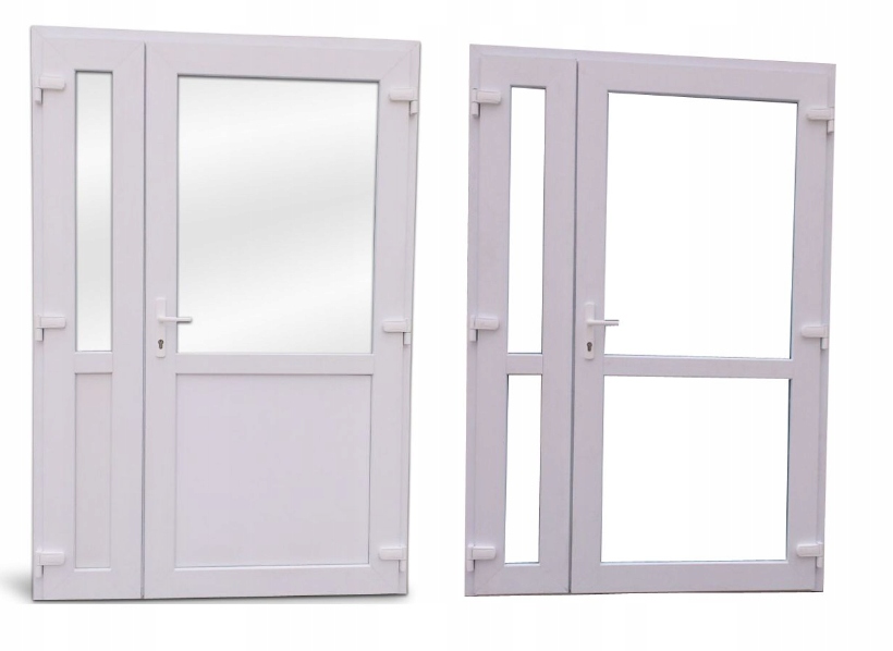 DRZWI ZEWNĘTRZNE SKLEPOWE PCV 160-210 Białe
