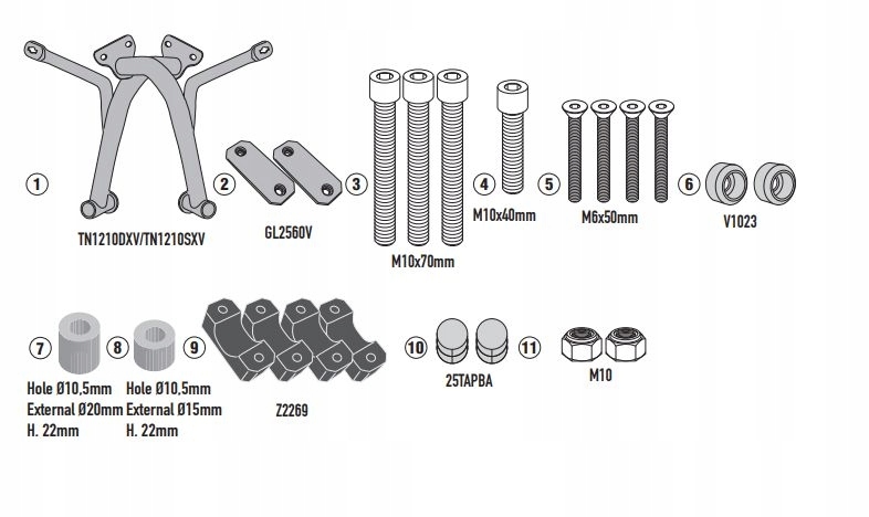 Kappa 2025/07 Gmole Kryt Motora Honda CL 500 '23-'25 Farba Čierna ()