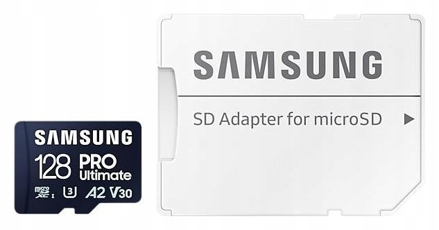 Samsung Ultimate microSDXC 128GB UHS-I U3 [Zapis 130MB/s Odczyt 200MB/s] Klasy prędkości A2 C10 U3 V30
