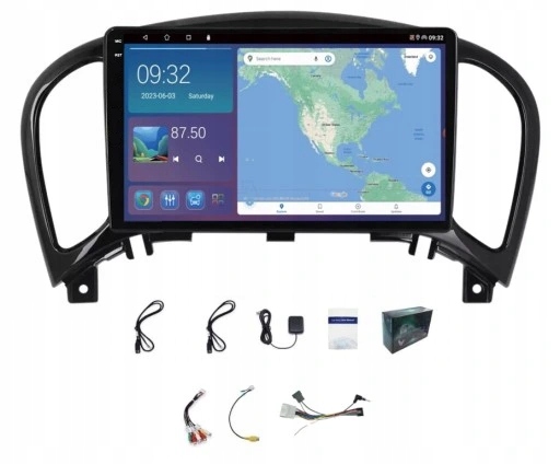 Rádio Navigácia Gps Nissan Juke 2010-2019 Wifi Bt Carplay Usb 4GB 64GB