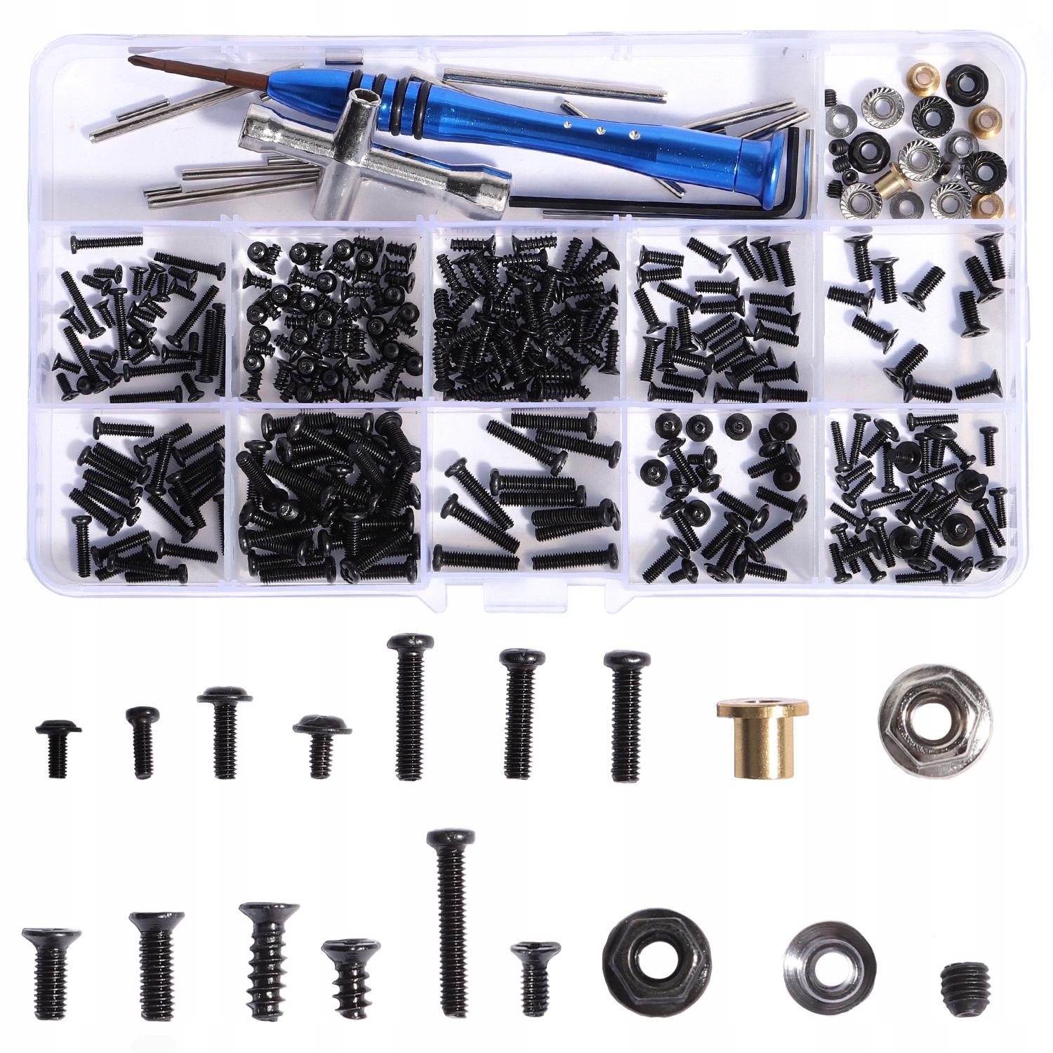 Zestaw wyłączników śrubowych M2M2.5M3 narzędziowa do WLtoys144001 samochód Rc