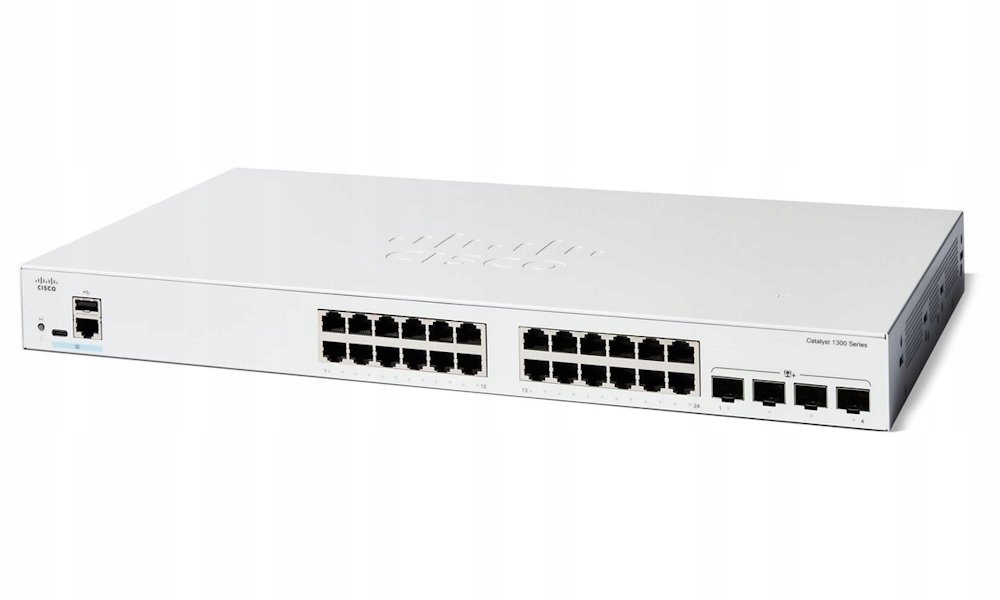 Cisco Catalyst switch C1300-24T-4X 24xGbE,4xSFP+,fanless