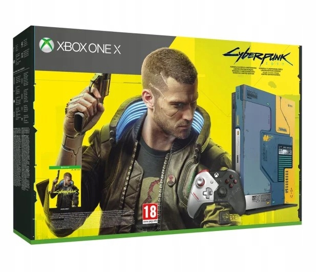 Консоль Microsoft Xbox One X ограниченной серии Cyberpunk 2077 емкостью 1 ТБ