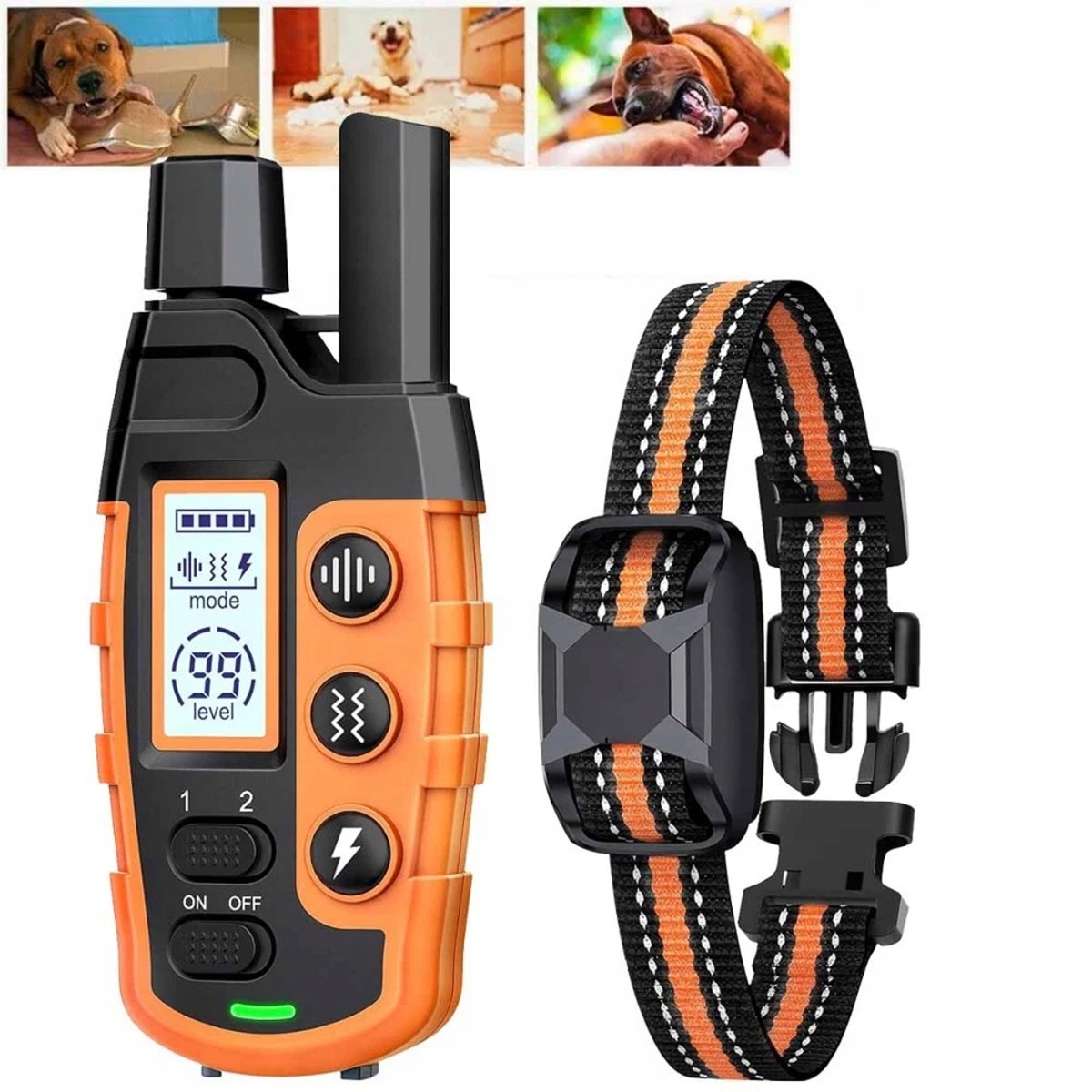 Levně Elektrický Výcvikový Obojek Pro Psa Voděodolný 1000 M