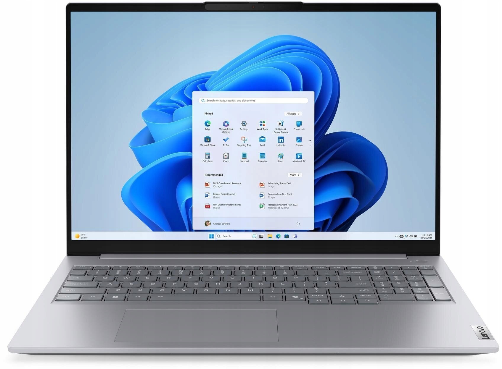 Laptop Lenovo ThinkBook 16 G9 Irl Core 5 210H 16 Gb 512 Gb W11