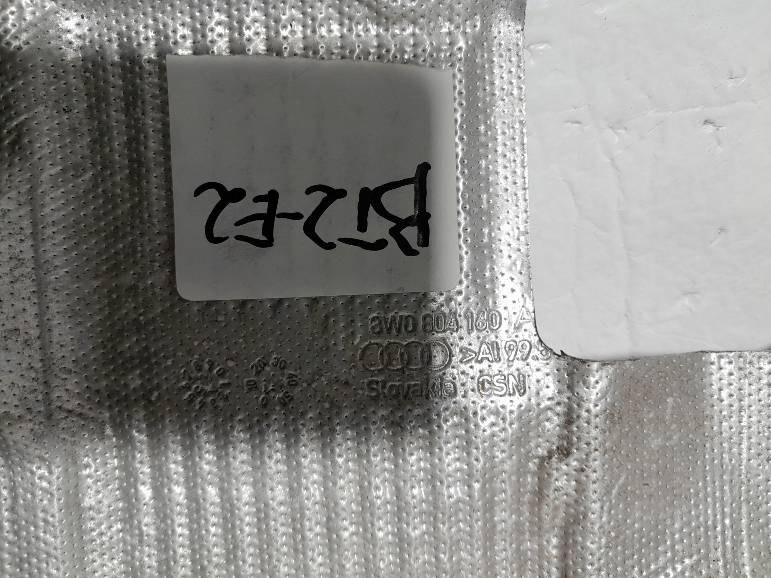 AUDI A4 B9 Blende Abdeckung TERMICZNA TUNELU 8W0804160A