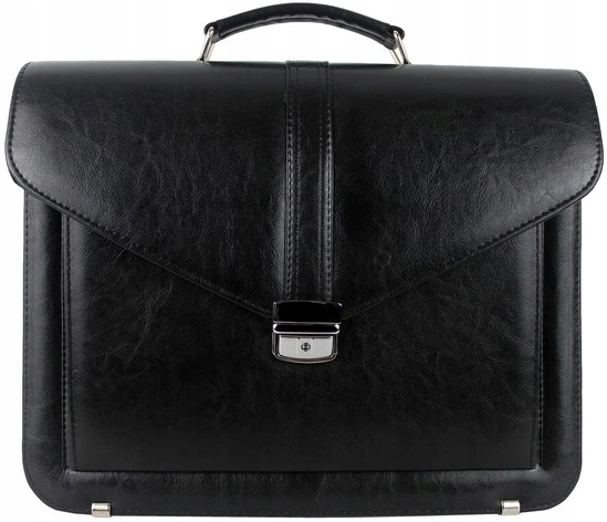 Neseser Aktówka Teczka Męska na Dokumenty Skórzana Cechy dodatkowe kieszonka na telefon miejsce na długopis miejsce na laptopa nóżki ochronne zamek na kluczyk