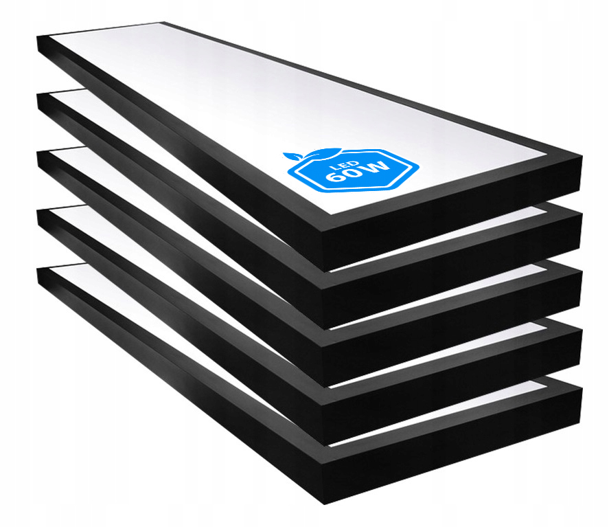 

5 x Panel Led Sufit 60W Natynkowy 120x30cm Plafon