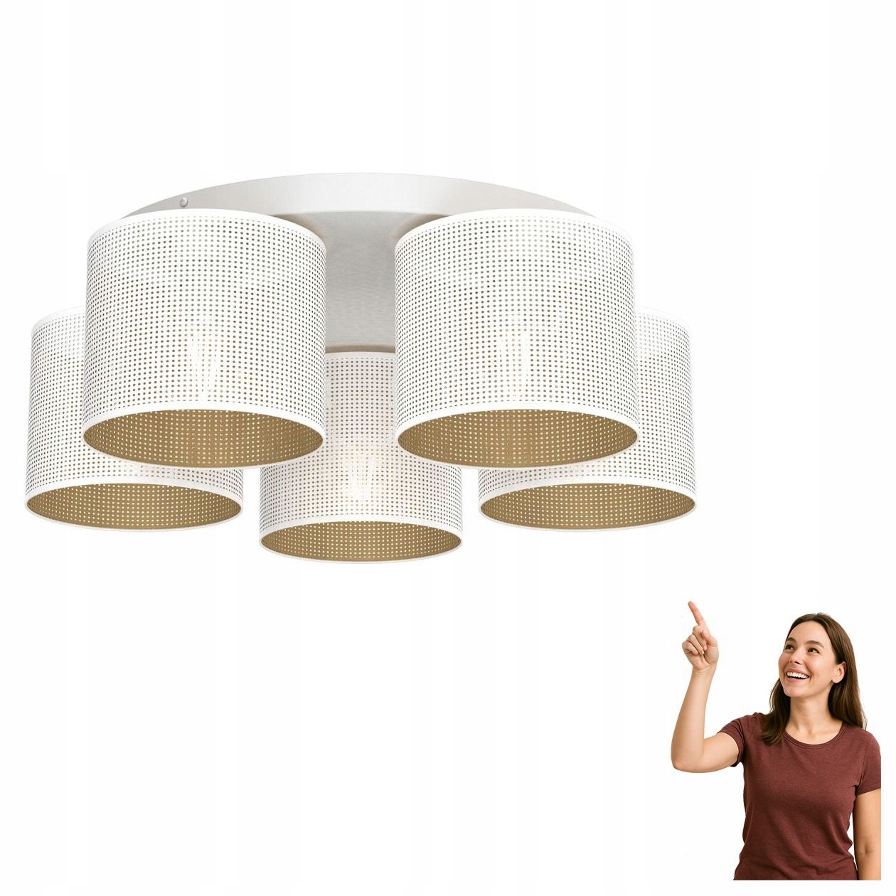 Prelamovaná stropná lampa Loft Shade 5263 Luminex