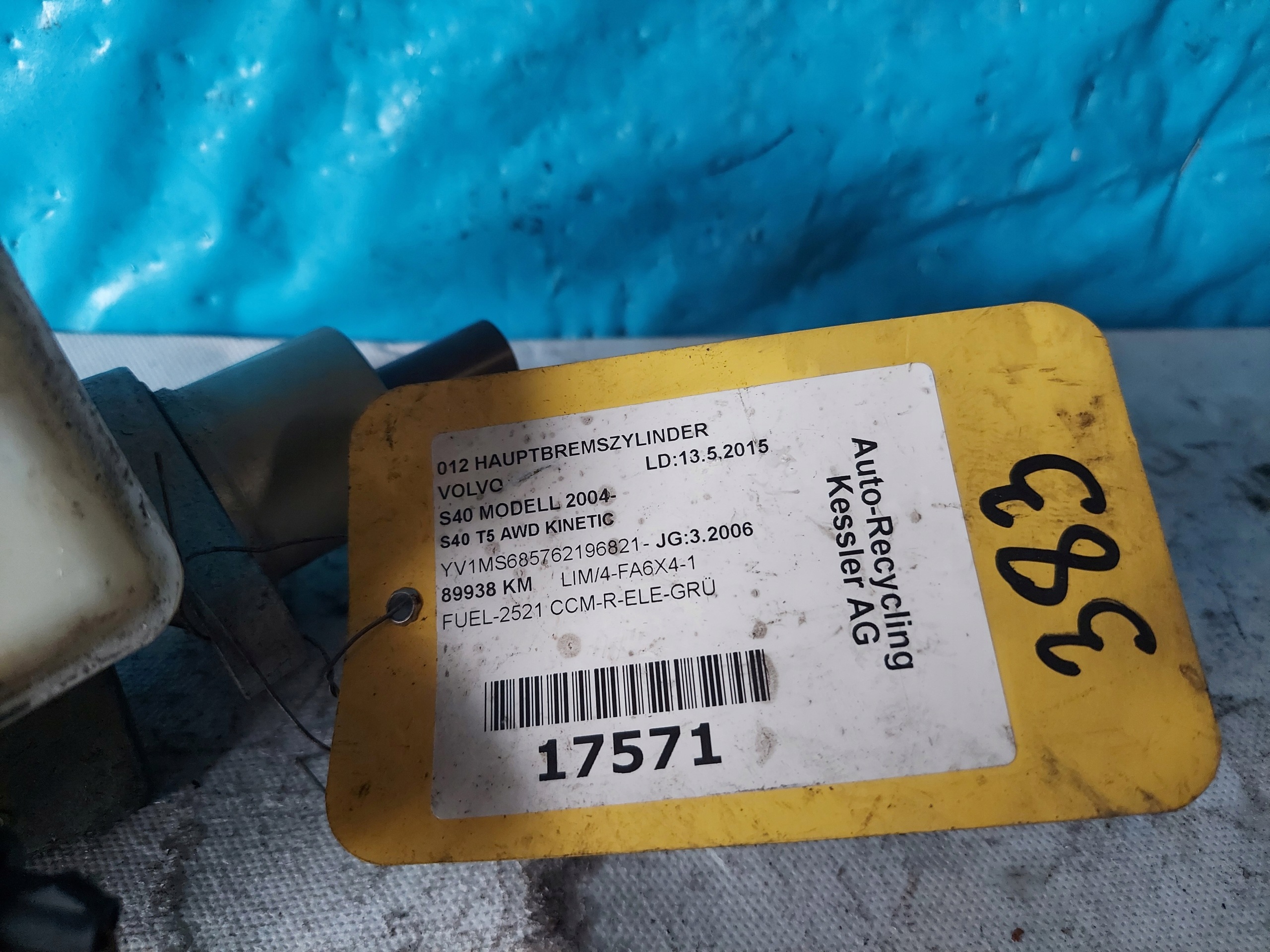 Servofreno VOLVO V50 S40 2.5 T M9900