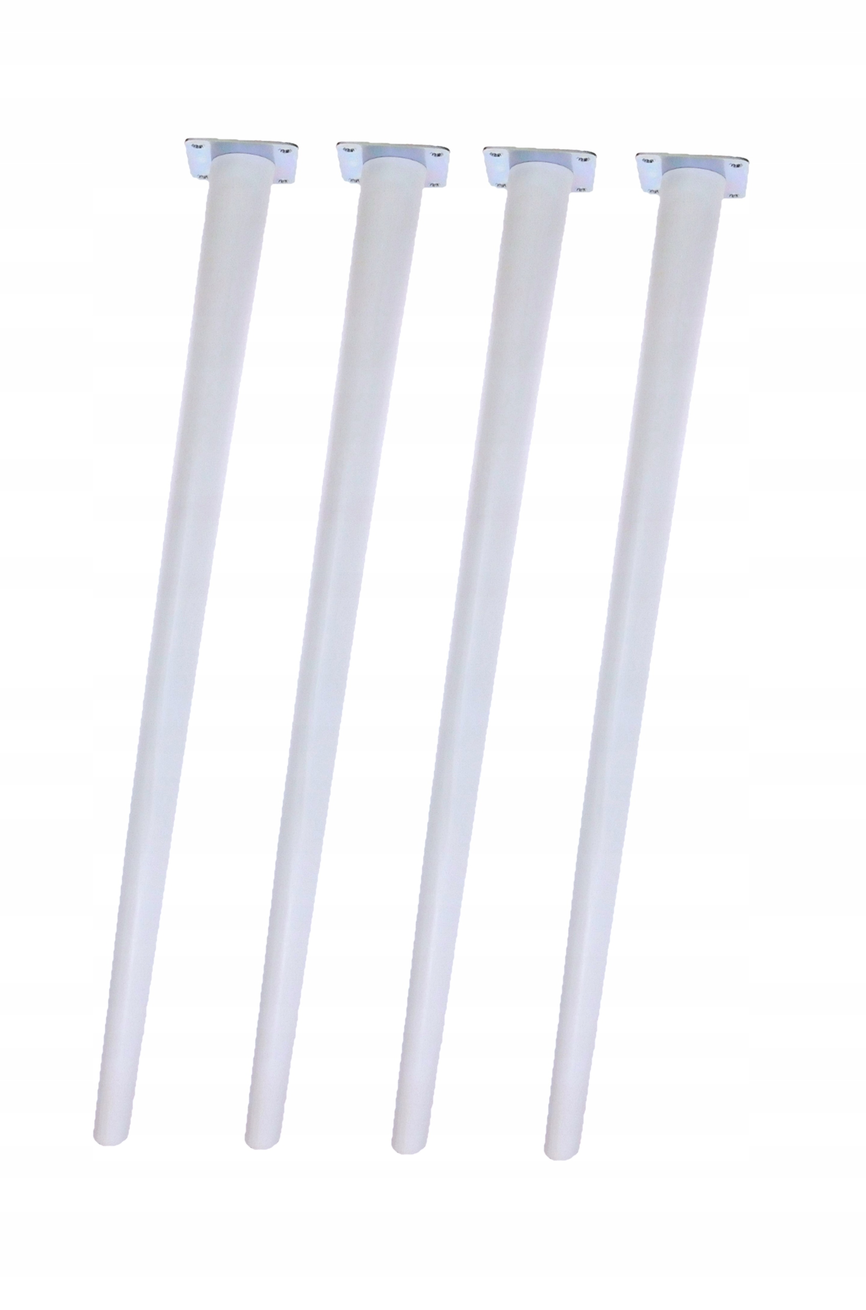 Drevená noha k stolu, šikmá, 74 cm, upevnenie, biely lak