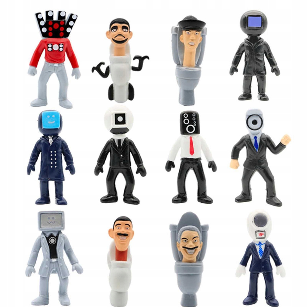 Skibidi Toilet Sběratelské figurky Sada Hračka pro děti 12 Kusy