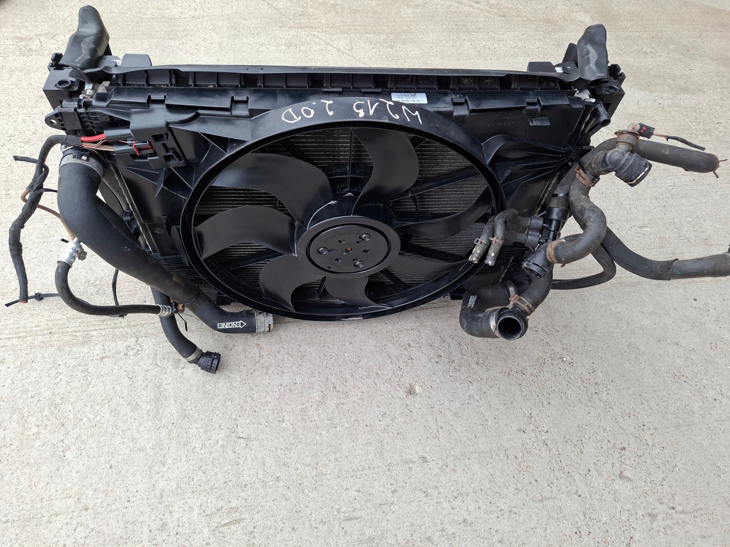 KOMPLET chladiče chladiče ventilátor MERCEDES E W213 S213 E 220 D 2.0 CDI