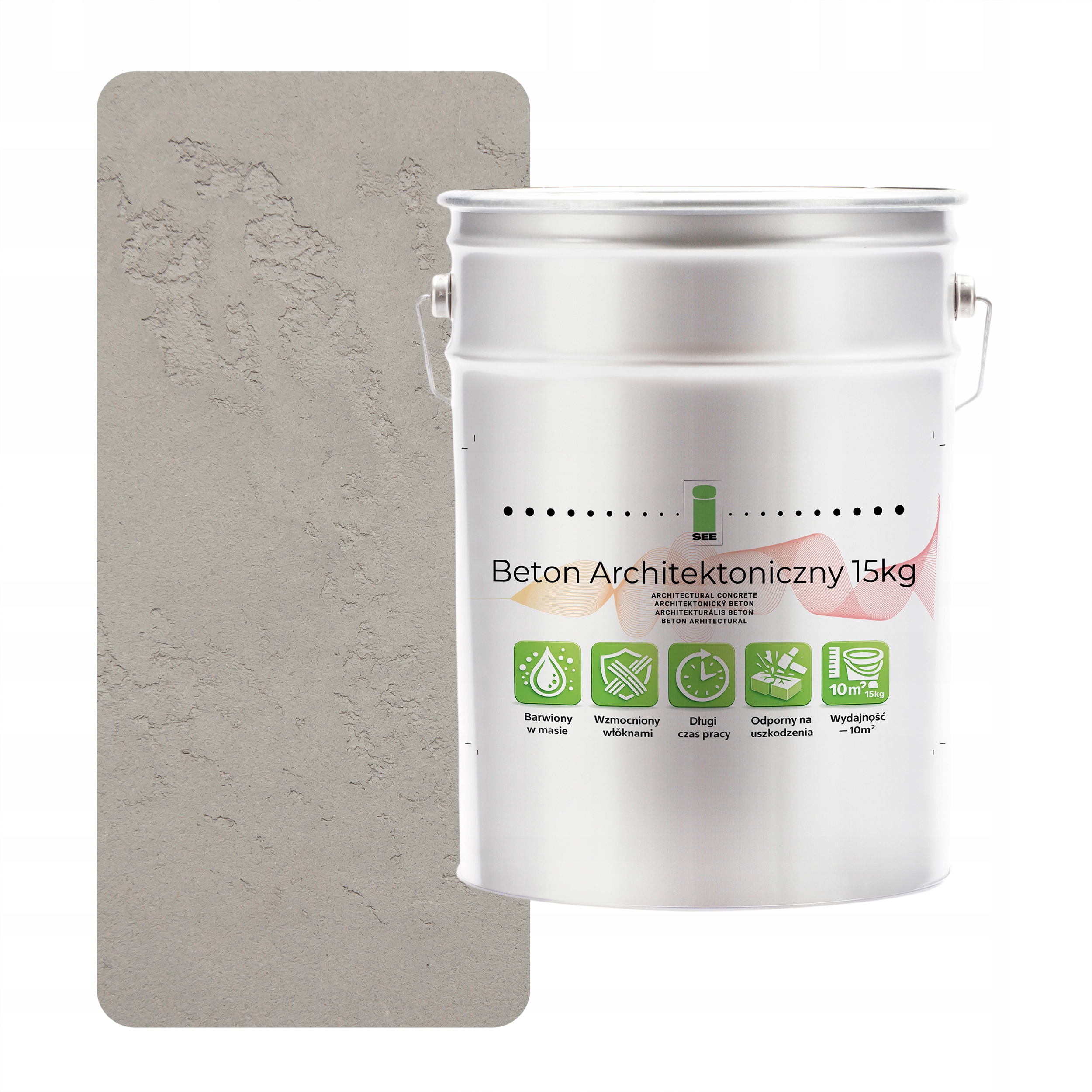 Vnitřní architektonický beton 15 kg Šedý světlý F264 Loftový efekt
