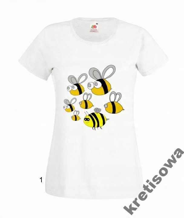 

Kolorowe Koszulki Pszczoła Honey Miód Wzory
