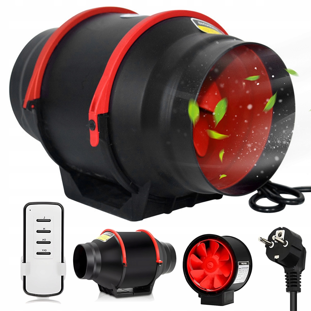 80W Kanálový Ventilátor, Efektivní Větrání, Průtok 540 M³/h
