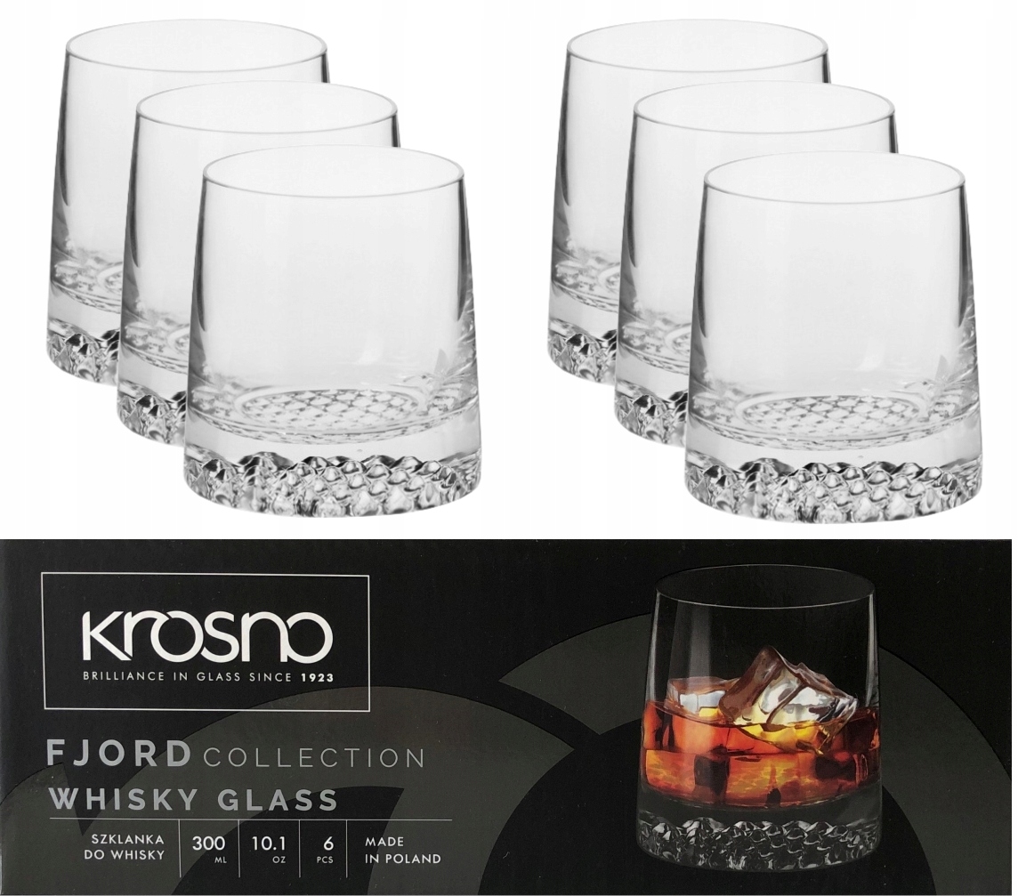 

Krosno Zestaw 6 Szklanek Do Whisky Fjord Szklanka