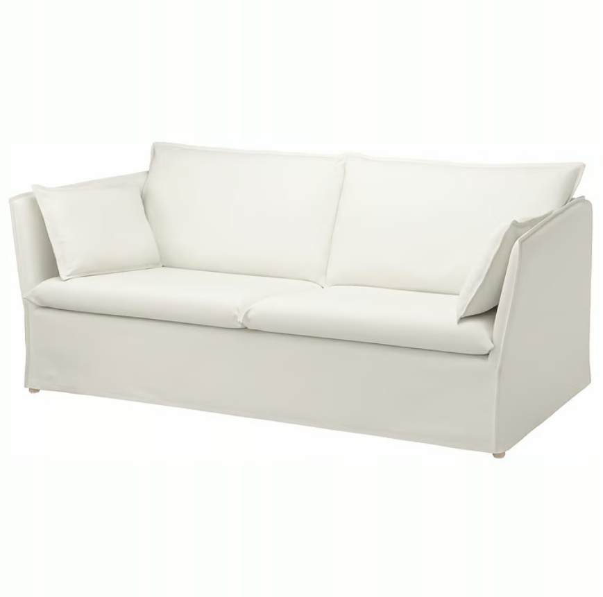 Ikea Backsalen Pokrytie 3-miestnej pohovky, Blekinge biela