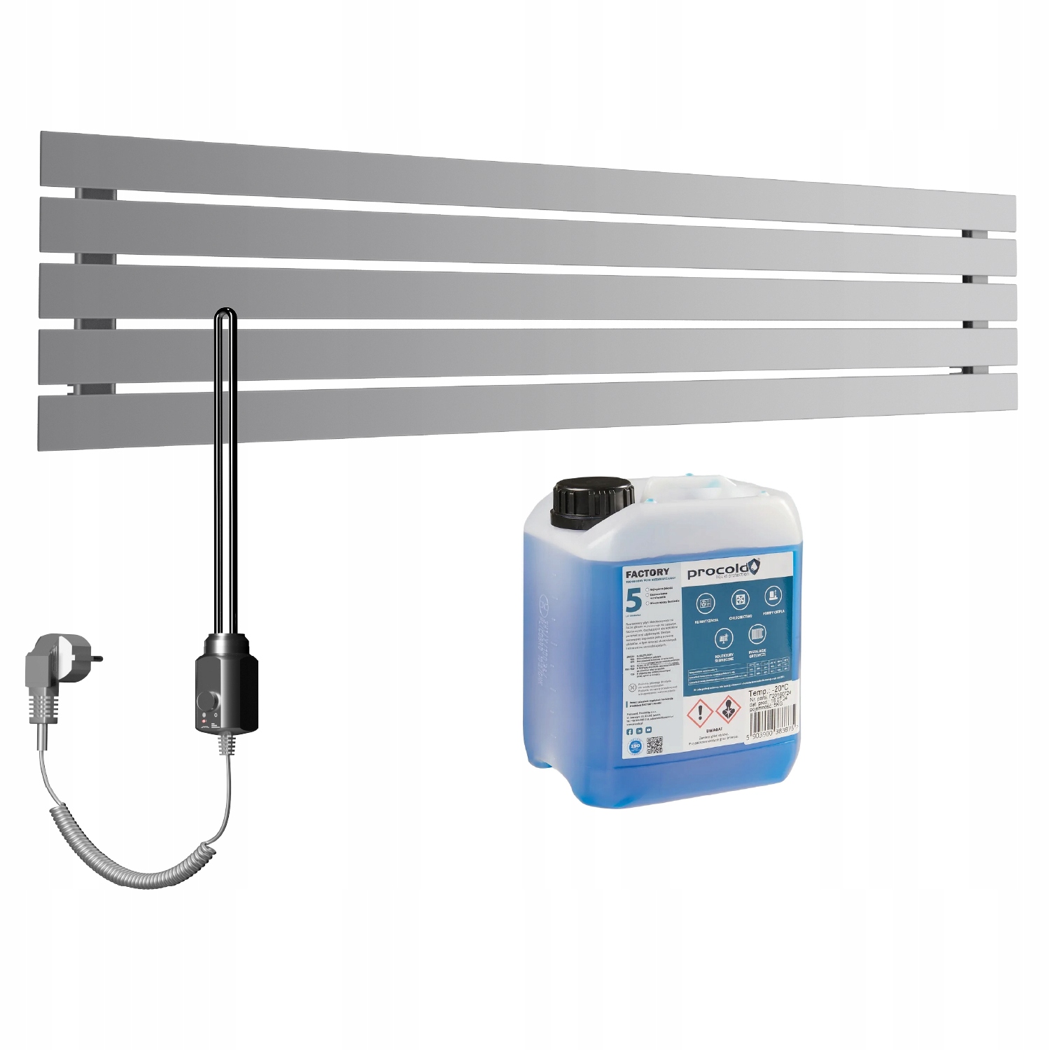 Set Horizontální elektrický ohřívač Bello 38x180 4 Únor