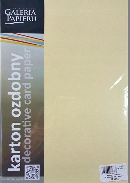 

Karton ozdobny Iceland 220g Kremowy 200602
