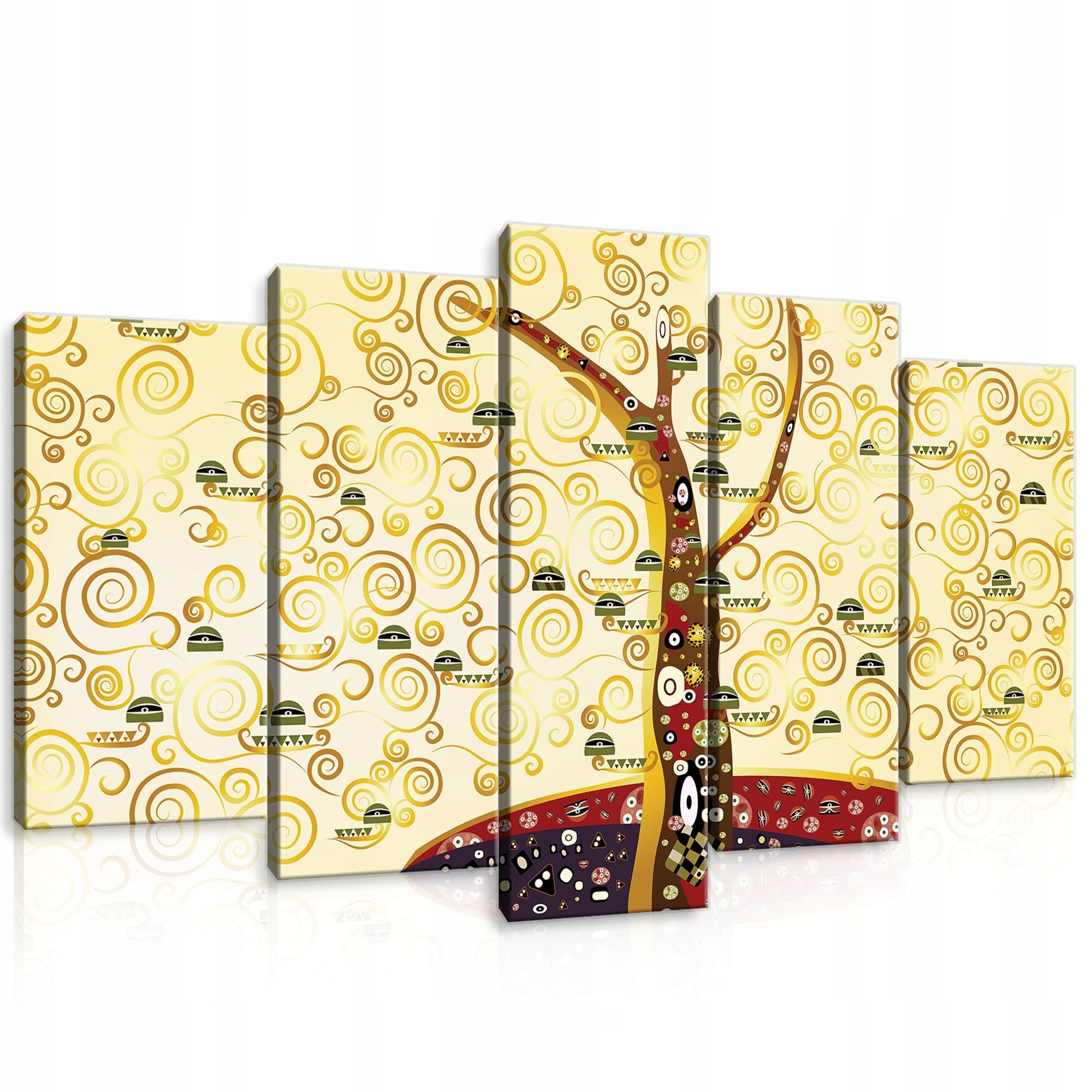 Obraz 100x60 Strom života Klimt Symbolismus secesní zlaté spirály Vzory