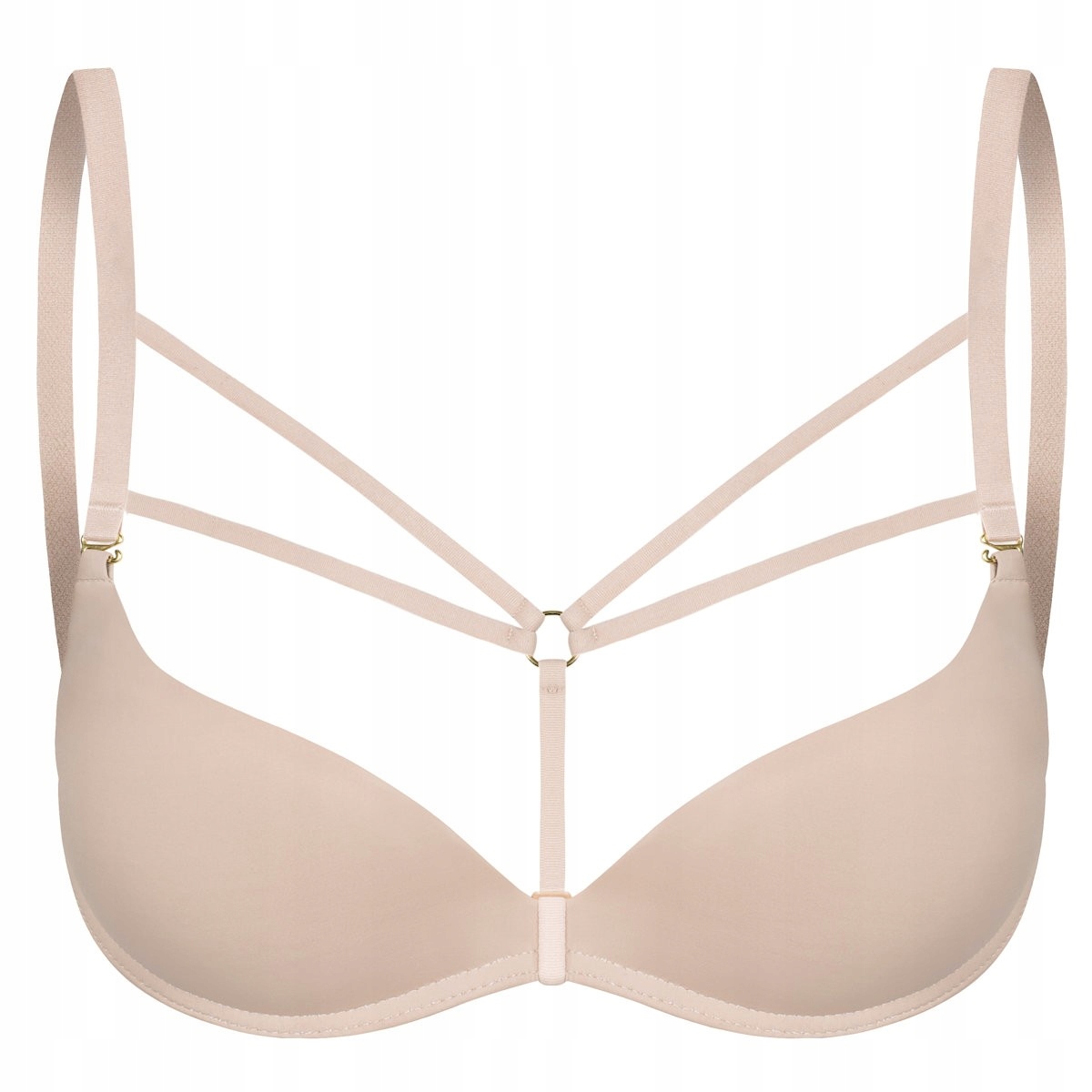 

Promees straps Mia Ramiączka Ozdobne kolor Nude