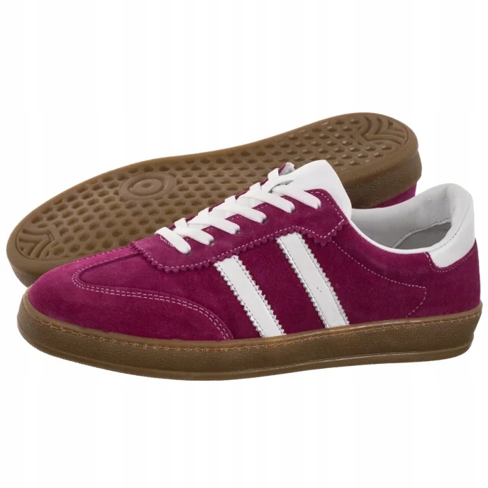 Kožené dámské tenisky Nepeke Anto Fuchsia, růžové