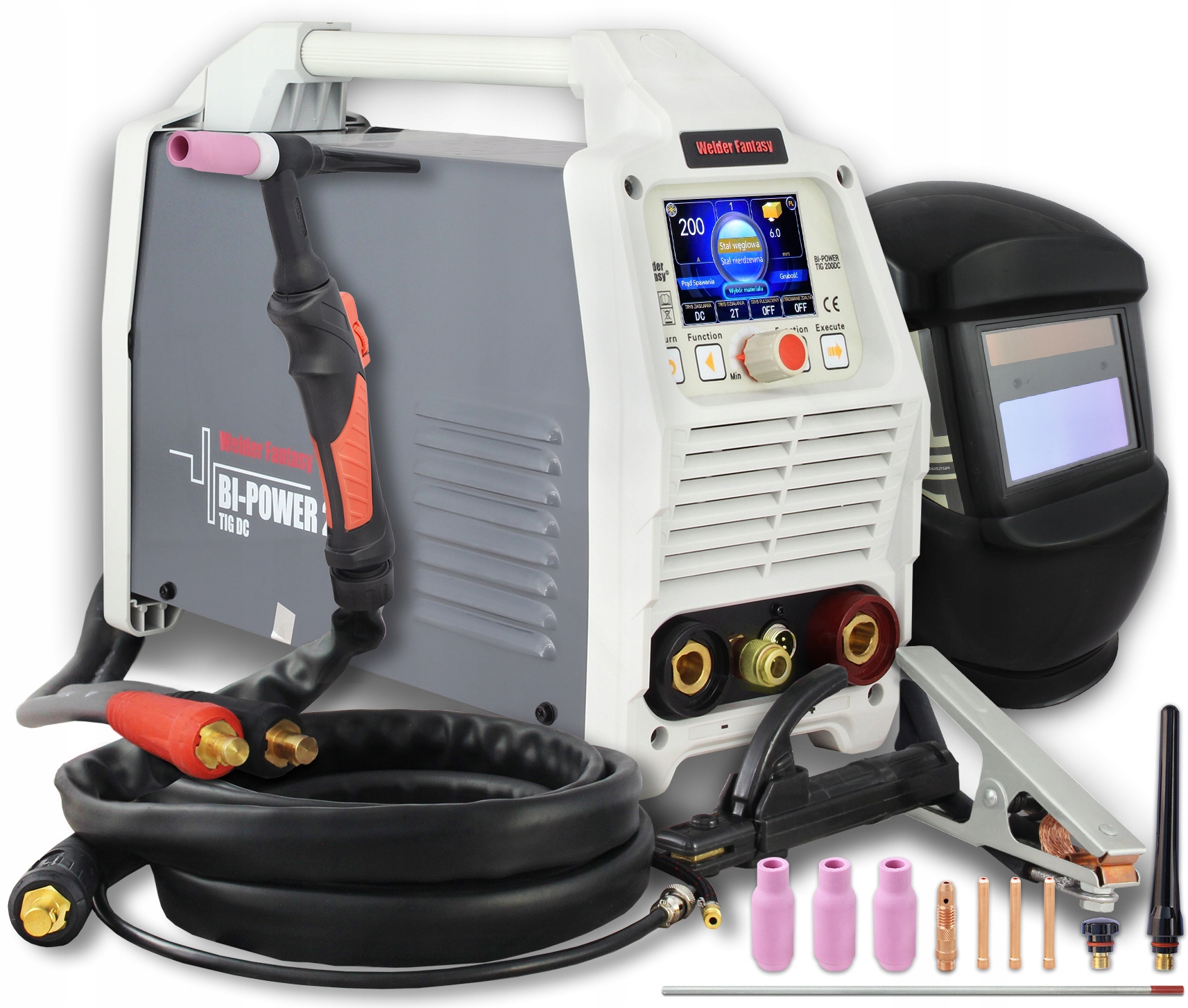 Tig DC Bi-power 200 spawarka Mma maska 3034
