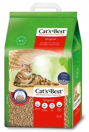 Levně Savý a výkonný stelivo písek Cat's Best Original 20 l 8,6 kg