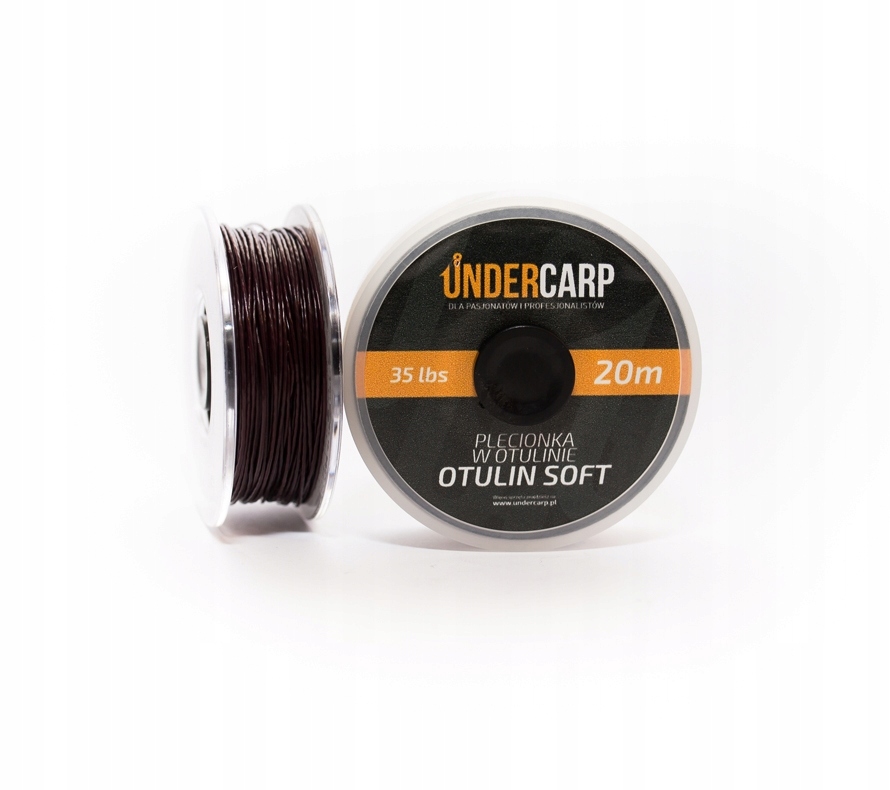 UnderCarp Plecionka w otulinie 20m Brązowa 35lb