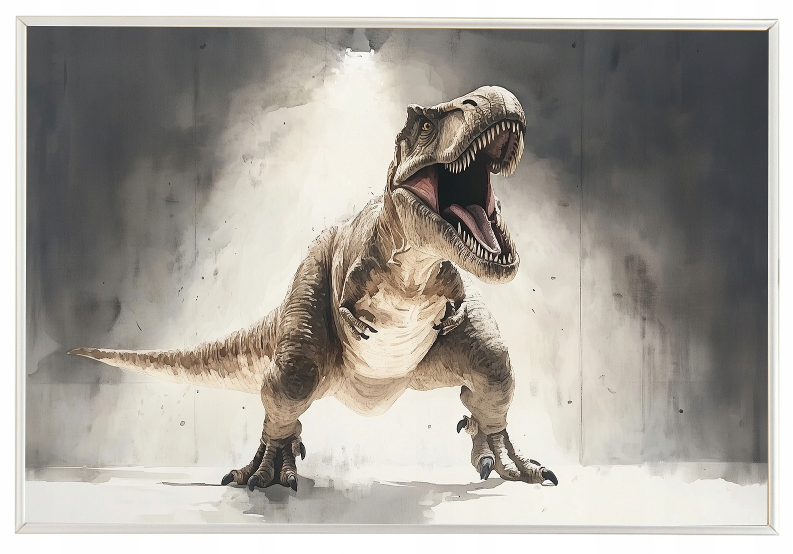 Plakát Rámeček Dinosaurus T-rex Tyranosaurus Prehistorický 60x40