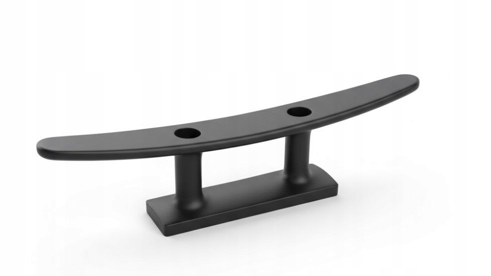 Knaga nierdzewna czarna 150 mm Flat Top mocna odporna na korozję