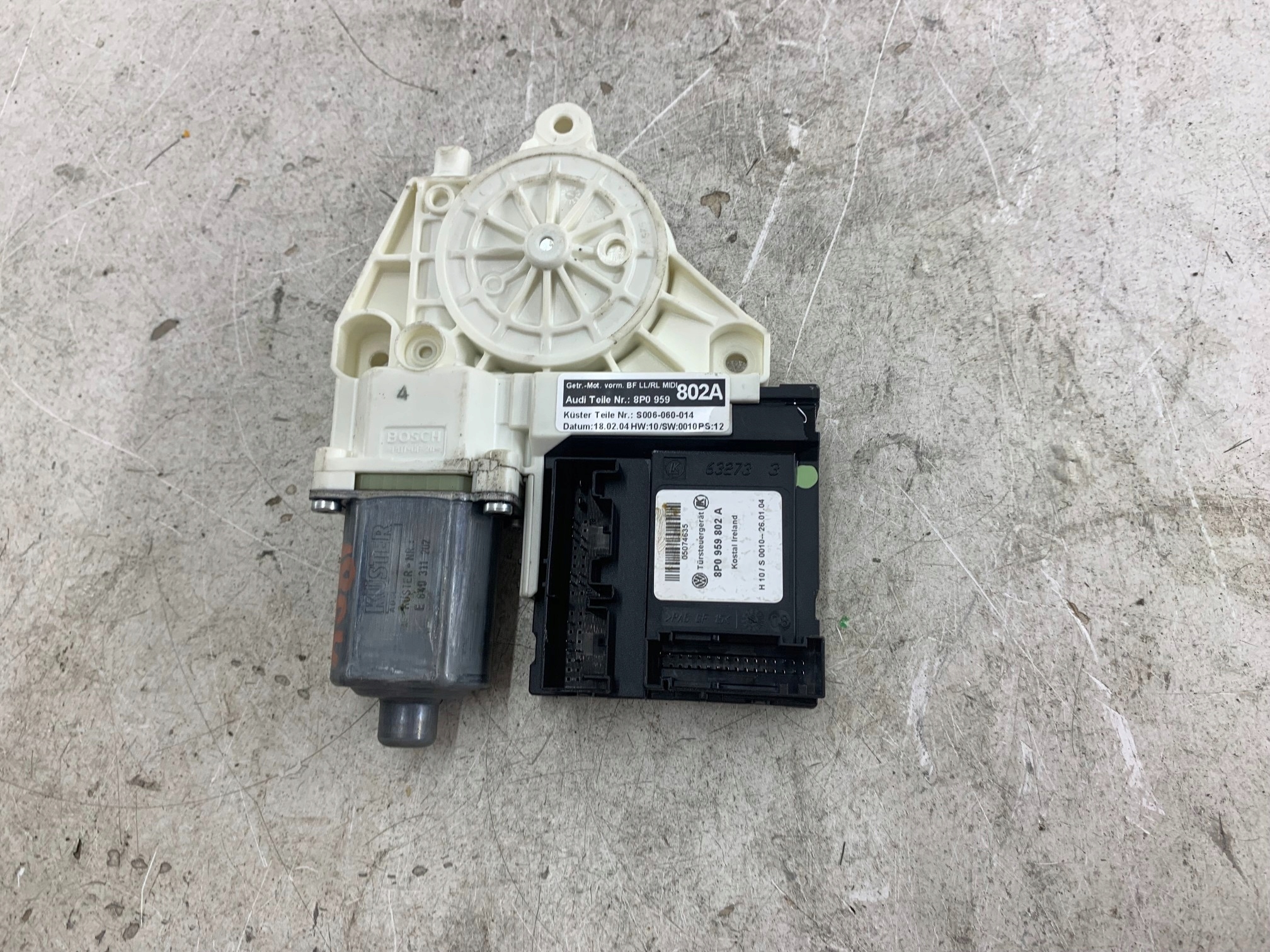 mini motor windows right front AUDI A3 8P 8P0959802A