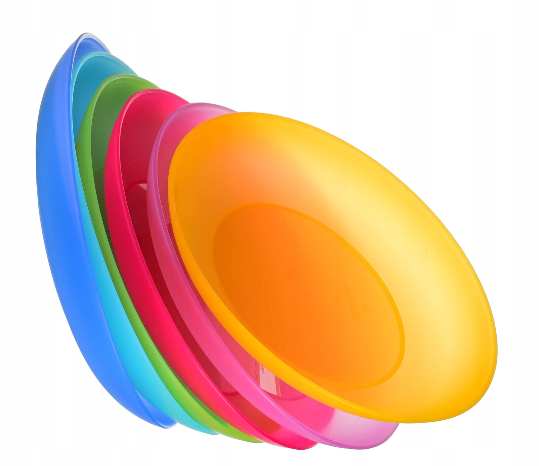 TALERZ PLASTIKOWY DESEROWY PŁASKI KPL. 6 SZT