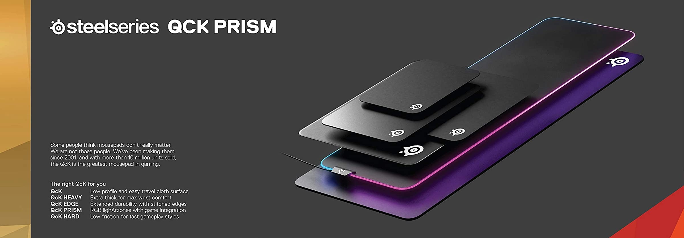 STEELSERIES QCK Podkładka Pod Mysz Klawiaturę RGB — miniatura 10