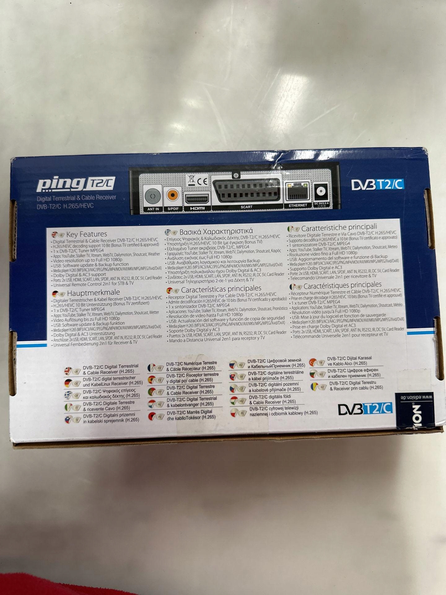 EDISION PING T2 C ODBIORNIK NAZIEMNY I KABLOWY DVB-T2 H.265 HEVC Rodzaj tunera DVB-T2