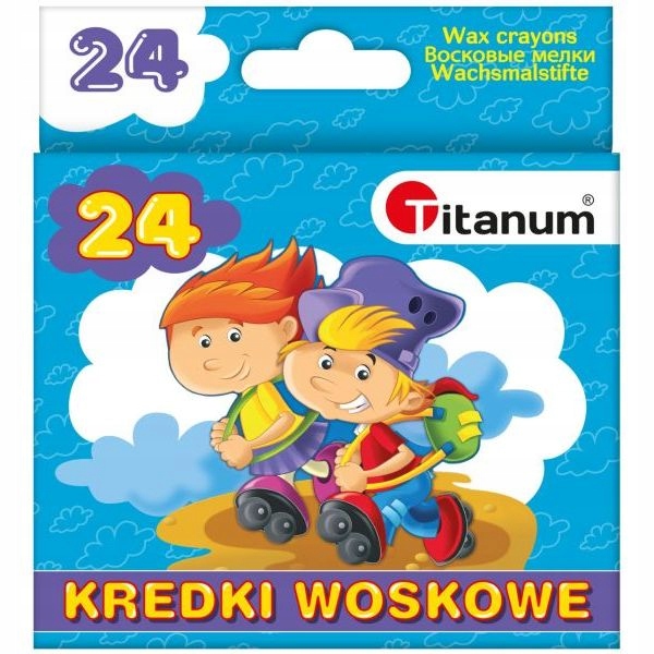 

Kredki woskowe 24 Titanum