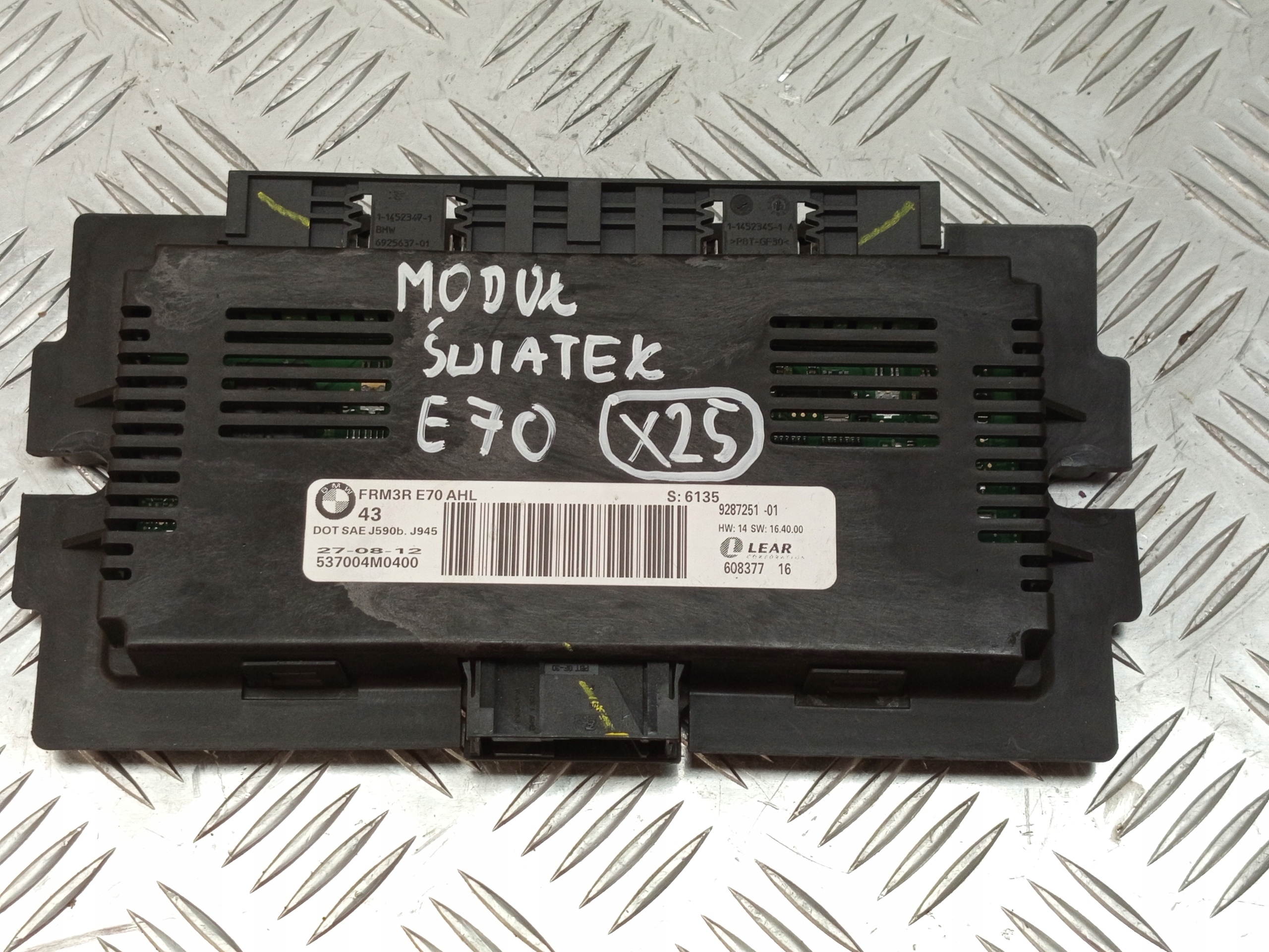 BMW X5 E70 STEROWNIK MODUŁ ŚWIATEŁ 9287251