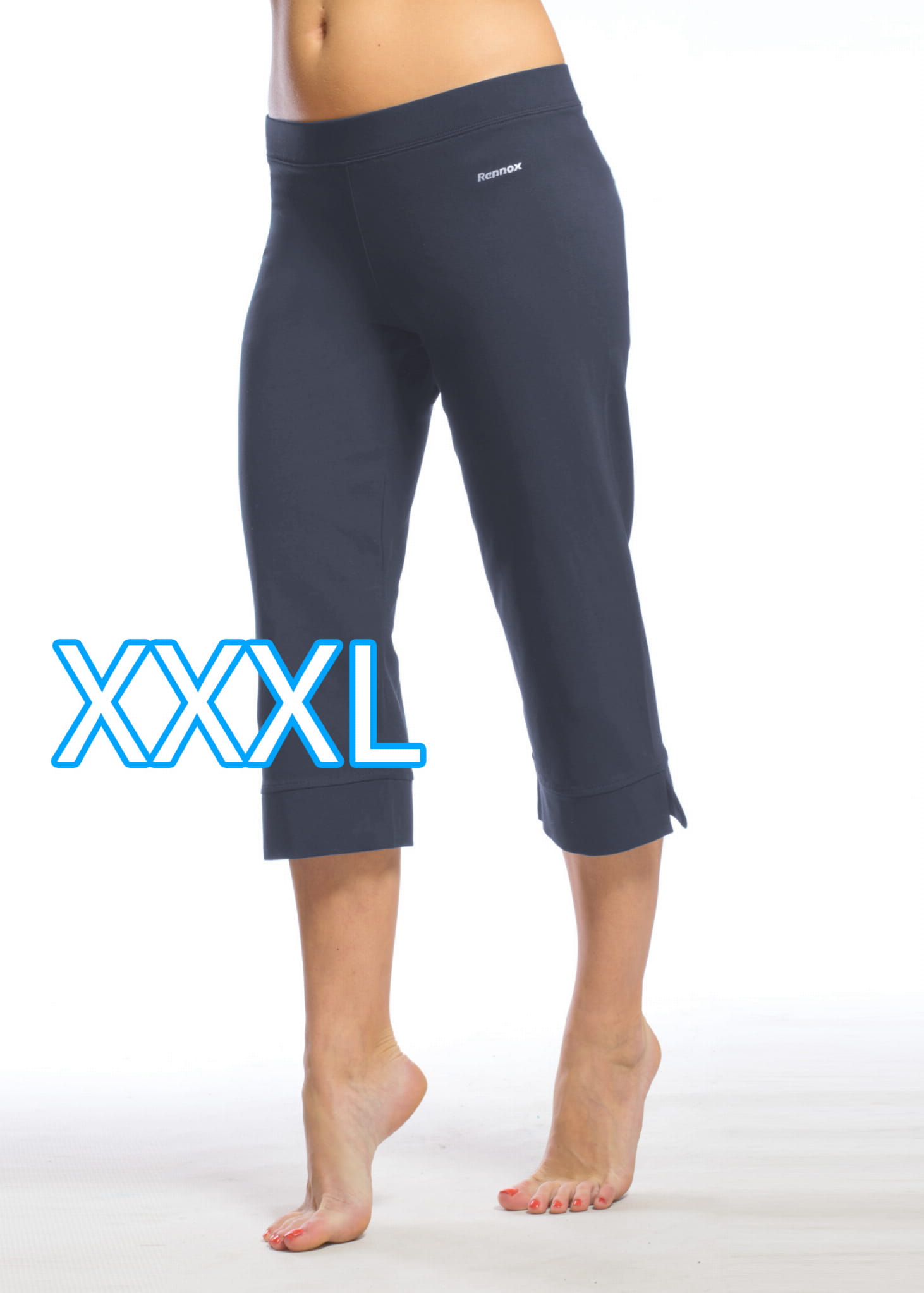

Spodnie damskie fitness Rnx 222 antracyt duże 3XL
