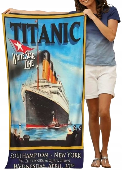 Ručník Titanic Luxusní Loď Plavba Plážový Ručník 70x140