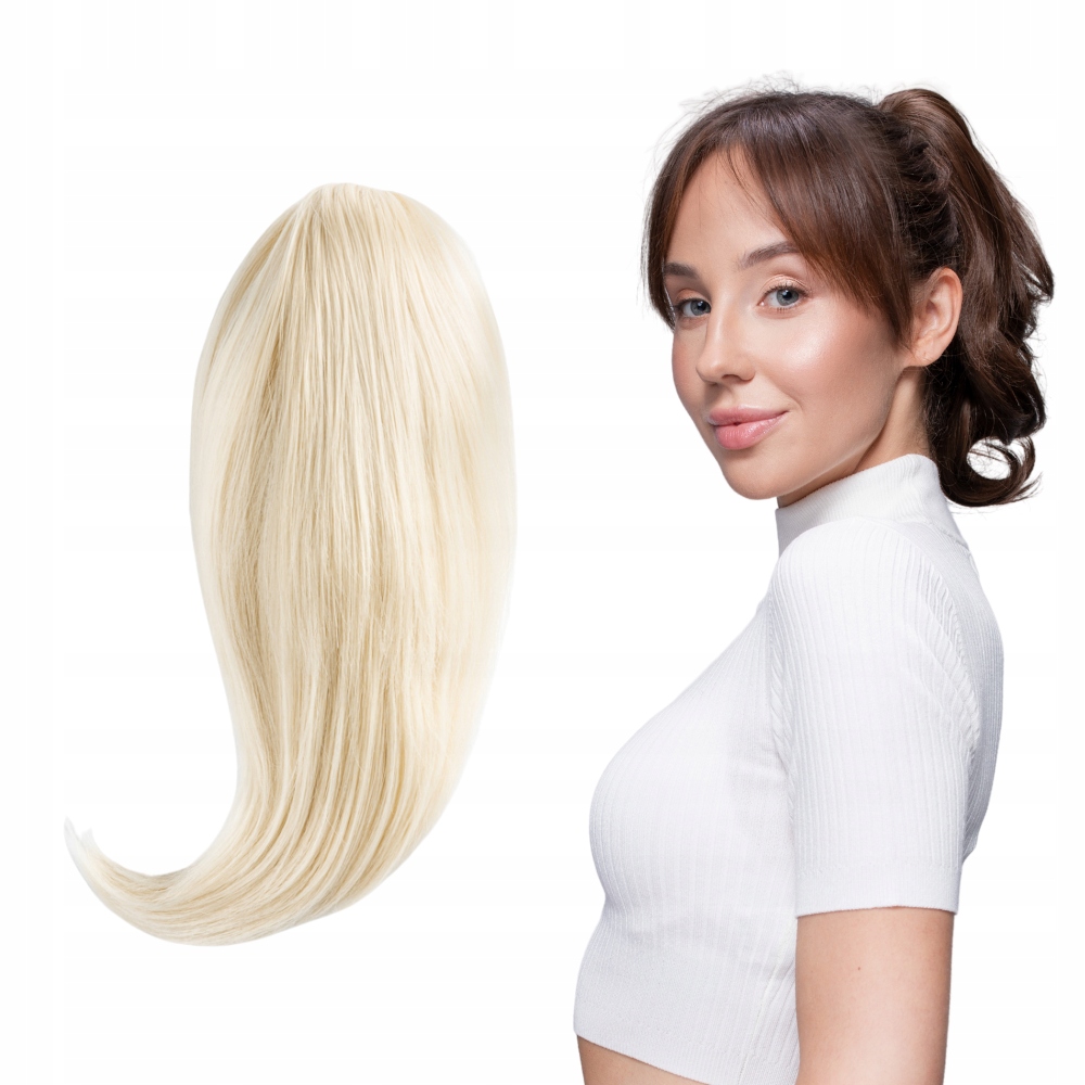 

Doczepiany kok na klipsie 35cm #60 Biały Blond