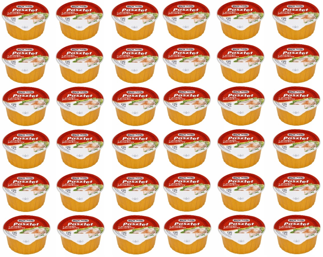 36x 130g Rolnik Pasztet z drobiem pieczarkowy Karton