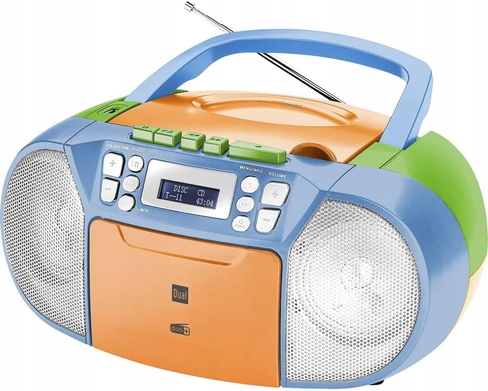 Radioodtwarzacz Dual P21O / P 210 pomarańczowy