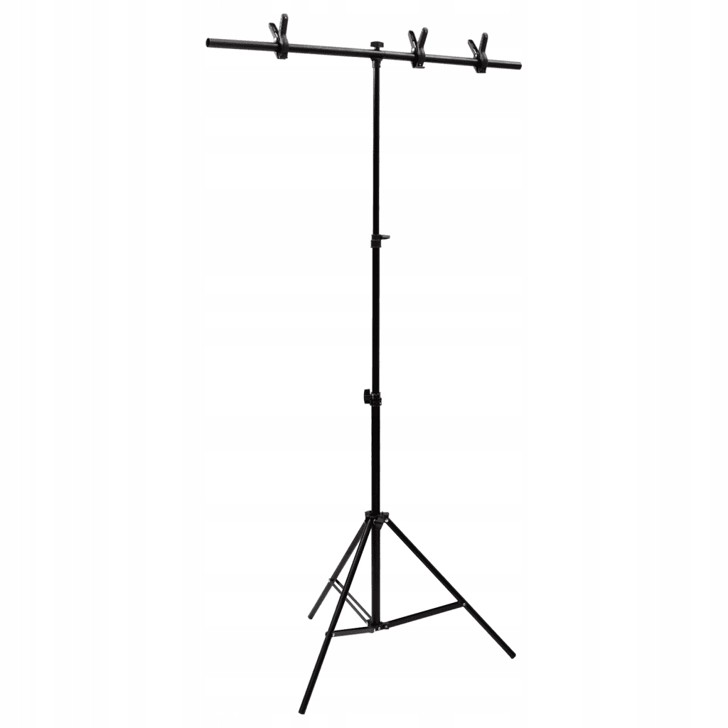 Stojak na tło studyjne metalowy regulowany czarny 91x60x(70-200)cm