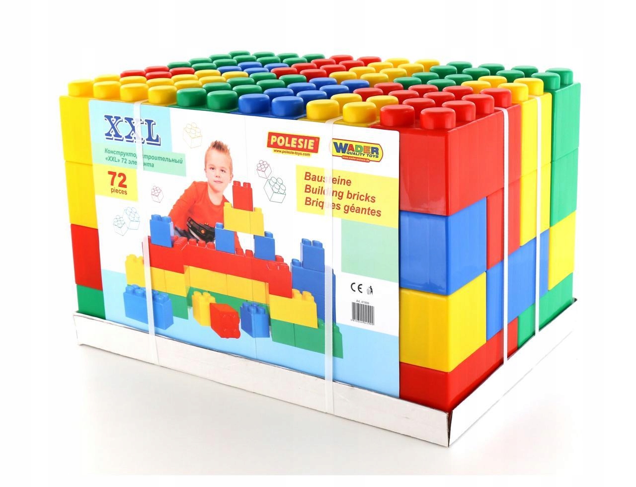 WADER Építőkockák óriások XXL 72 db-os