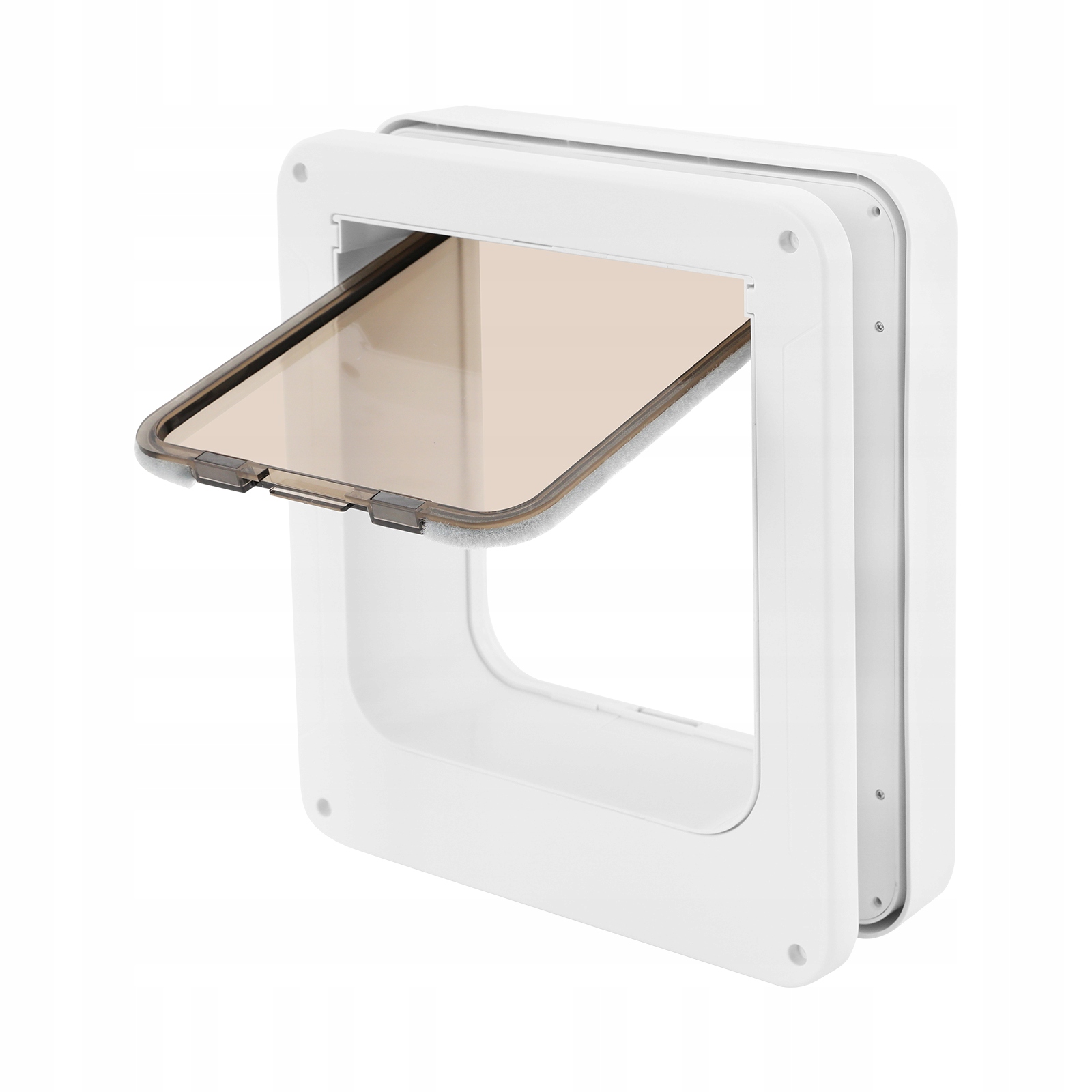 Levně Inteligentní dvířka pro domácí mazlíčky s bílými kočičími dvířky a dálkovým ovládáním 20*19 cm