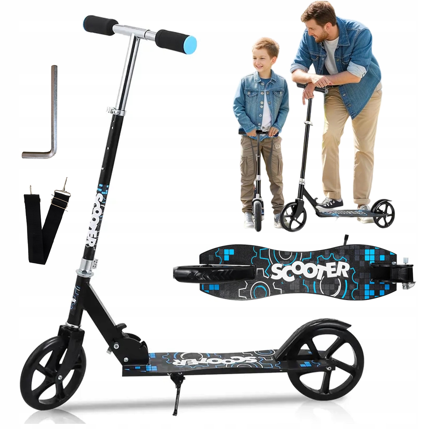 Hulajnoga Miejska Dwukołowa Na Urodziny Dzień Dziecka Regulowana Wysokość