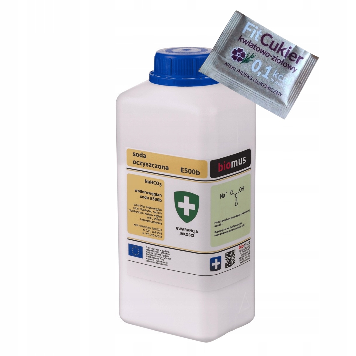 

Soda Oczyszczona Wodorowęglan 1KG Czysta Biomus